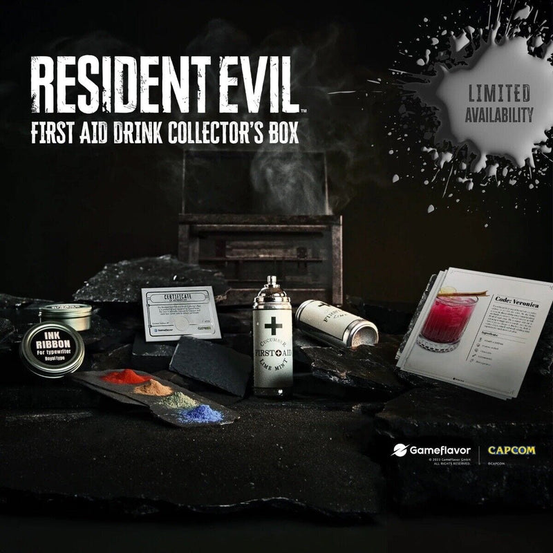 Resident Evil First Aid Drink Collector's Box by Sakami Nur 4750 Weltweit! NEU– JETZT KAUFEN BEI GLACIER GAMES .at