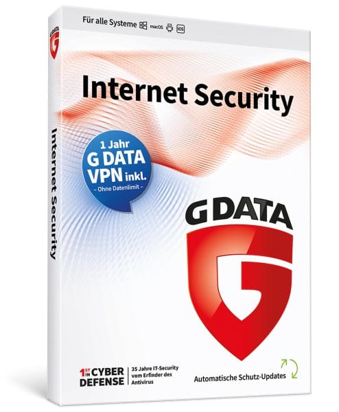 G Data PC G DATA Internet Security 3 Platz + VPN - Sonderedition (Code in a Box)