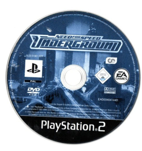 Need for Speed Underground (PS2) - Nur CD– JETZT KAUFEN BEI GLACIER GAMES .at