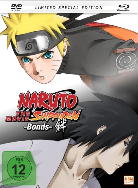 KSM Anime Blu-ray Naruto Shippuden - Bonds - The Movie 2 - Limited Edition (Mediabook) (Blu-ray+DVD)