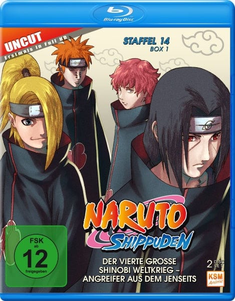 KSM Anime Blu-ray Naruto Shippuden - Der vierte große Shinobi Weltkrieg - Angreifer aus dem Jenseits - Staffel 14 - Box 1 - Episode 516-528 (2 Blu-rays)