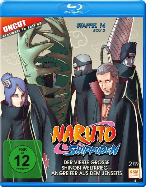 KSM Anime Blu-ray Naruto Shippuden - Der vierte große Shinobi Weltkrieg - Angreifer aus dem Jenseits - Staffel 14 - Box 2: Folge 529-540 (2 Blu-rays)
