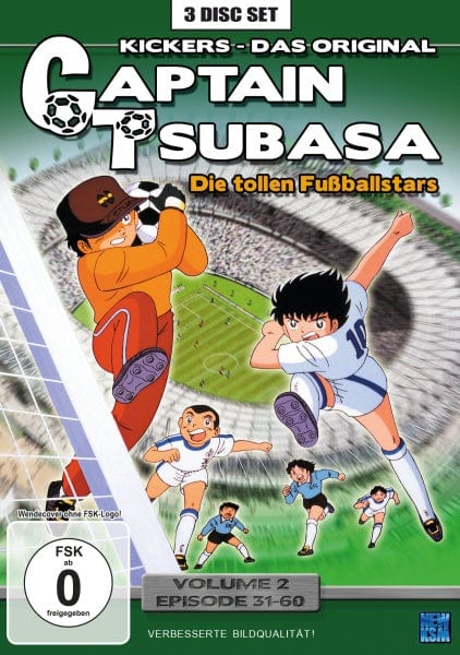 KSM Anime DVD Captain Tsubasa - Die tollen Fußballstars - Volume 2: Episode 31-60 (3 DVDs)