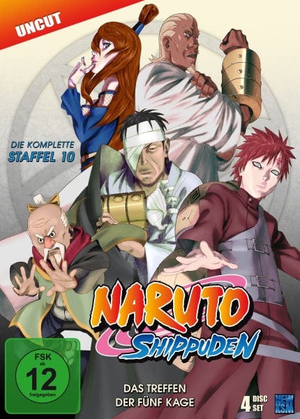 KSM Anime DVD Naruto Shippuden - Das Treffen der fünf Kage - Staffel 10: Folge 417-442 (4 DVDs)
