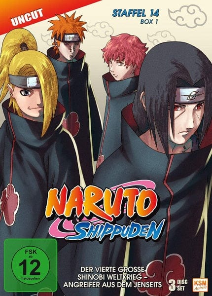 KSM Anime DVD Naruto Shippuden - Der vierte große Shinobi Weltkrieg - Angreifer aus dem Jenseits - Staffel 14 - Box 1 - Episode 516-528 (3 DVDs)