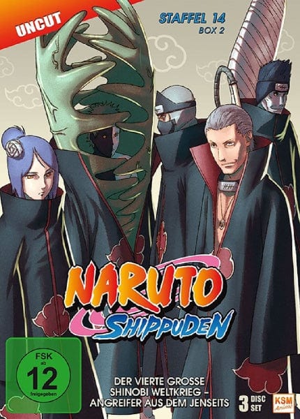 KSM Anime DVD Naruto Shippuden - Der vierte große Shinobi Weltkrieg - Angreifer aus dem Jenseits - Staffel 14 - Box 2 - Episode 529-540 (3 DVDs)