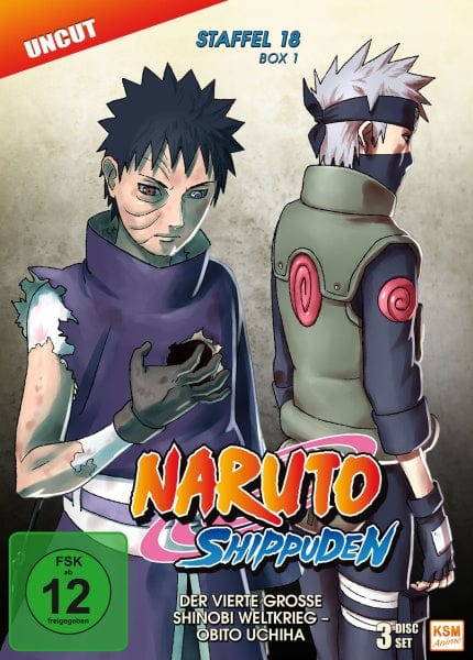 KSM Anime DVD Naruto Shippuden - Der vierte große Shinobi Weltkrieg - Obito Uchiha - Staffel 18.1: Folge 593-602 (2 DVDs)