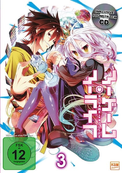 KSM Anime DVD No Game No Life - Volume 3: Episode 09-12 (DVD+CD)