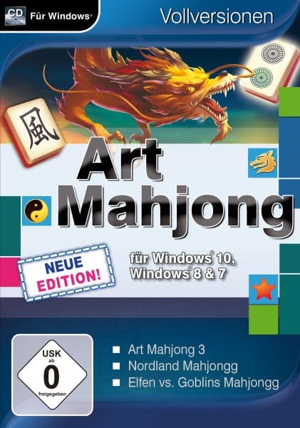 Magnussoft Games Art Mahjongg für Windows 10 Neue Edition (PC)