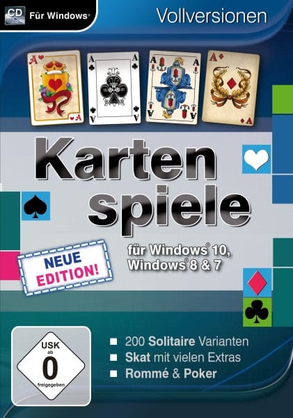 Magnussoft Games Kartenspiele für Windows 10 - Neue Edition (PC)
