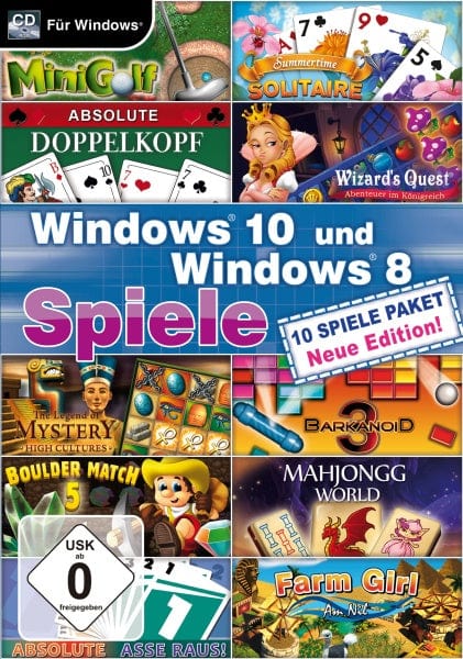 Magnussoft Games Windows 10 und Windows 8 Spiele - Neue Edition (PC)