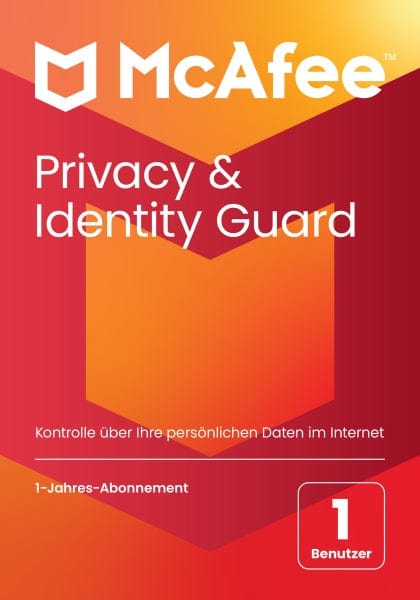 McAfee/Avanquest PC/MAC McAfee Privacy & Identity Guard, Online-Schutzsoftware,Identitätsüberwachung, Bereinigung von Online-Konten, 1 Benutzer, 1-Jahres-Abonnement (CiB)