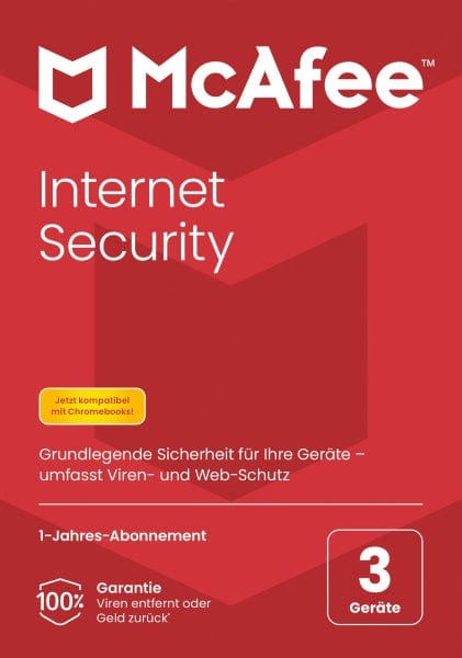 McAfee/Avanquest Software McAfee Internet Security, 3-Geräte, 1-Jahr, Windows/Mac/Android/iOS (Code in a Box)