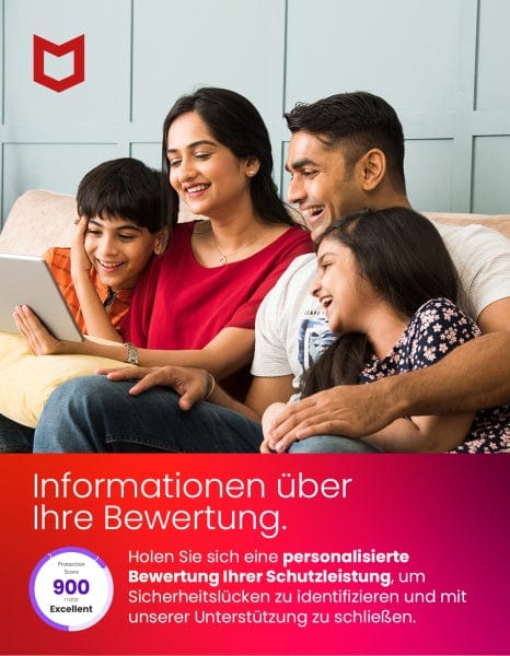 McAfee/Avanquest Software McAfee Total Protection, 3-Geräte, 1-Jahr, Windows/Mac/Android/iOS (Code in a Box)