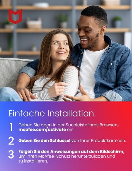 McAfee/Avanquest Software McAfee Total Protection, 5-Geräte, 1-Jahr, Windows/Mac/Android/iOS (Code in a Box)