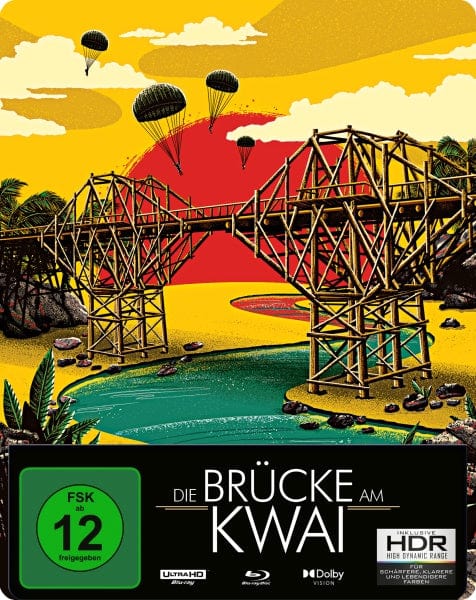 Sony Pictures Entertainment (PLAION PICTURES) 4K Ultra HD - Film Die Brücke am Kwai (Remastered) (Steelbook, 4K-UHD+Blu-ray)