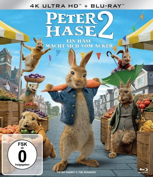 Sony Pictures Entertainment (PLAION PICTURES) 4K Ultra HD - Film Peter Hase 2 - Ein Hase macht sich vom Acker (4K-UHD+Blu-ray)