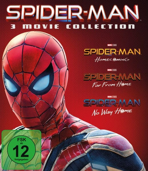 Sony Pictures Entertainment (PLAION PICTURES) Films Spider-Man: Homecoming, Far From Home, No Way Home (3 Blu-rays)