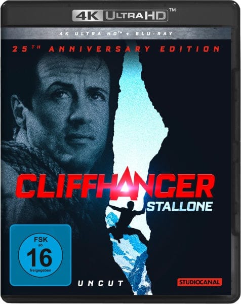 Studiocanal 4K Ultra HD - Film Cliffhanger - 25th Anniversary Edition - Uncut (4K Ultra HD+Blu-ray)