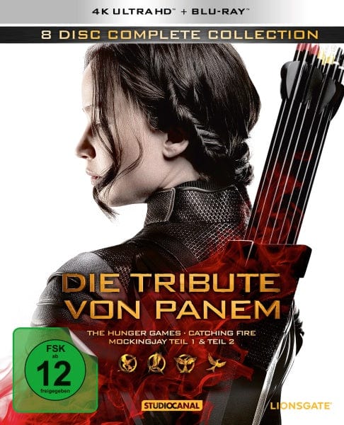 Studiocanal 4K Ultra HD - Film Die Tribute von Panem - Complete Collection (4 4K Ultra HDs + 4 Blu-rays)