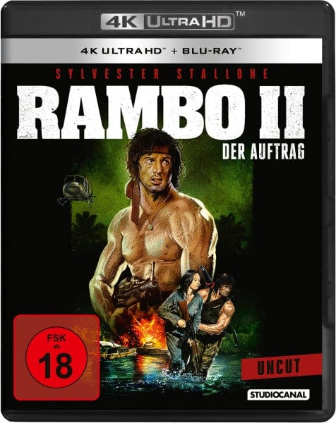 Studiocanal 4K Ultra HD - Film Rambo II - Der Auftrag - Uncut (4K Ultra HD+Blu-ray)