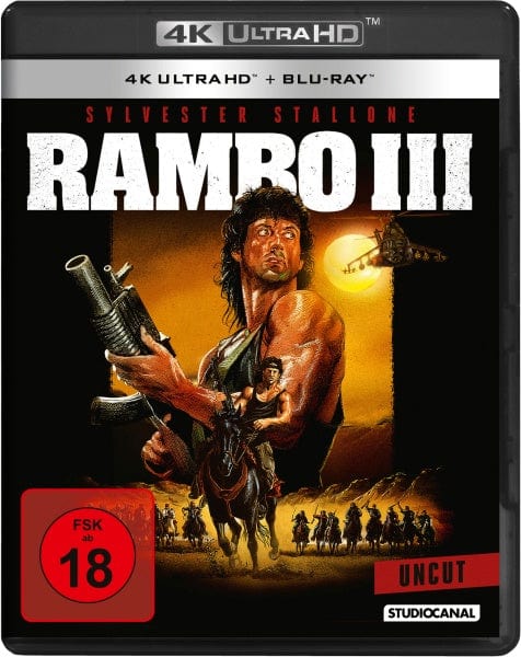 Studiocanal 4K Ultra HD - Film Rambo III - Uncut (4K Ultra HD+Blu-ray)